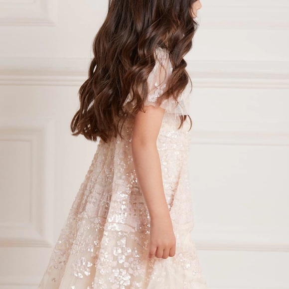 Needle and thread Aurora dress in champagne - Picture 2 of 15